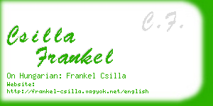 csilla frankel business card